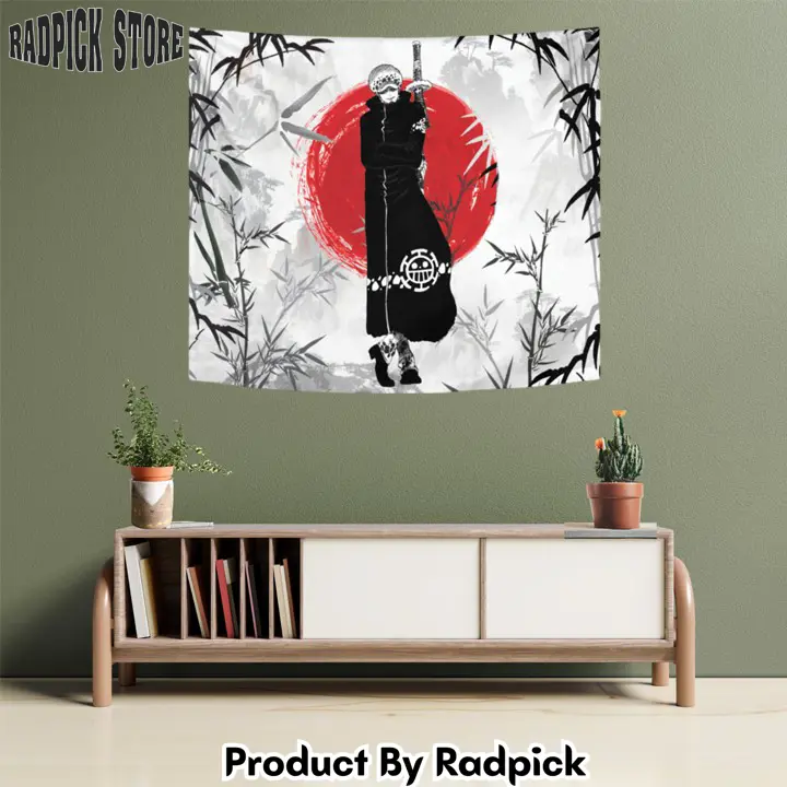 Trafalgar d water law tapestry custom anime wall decor  rp5946732